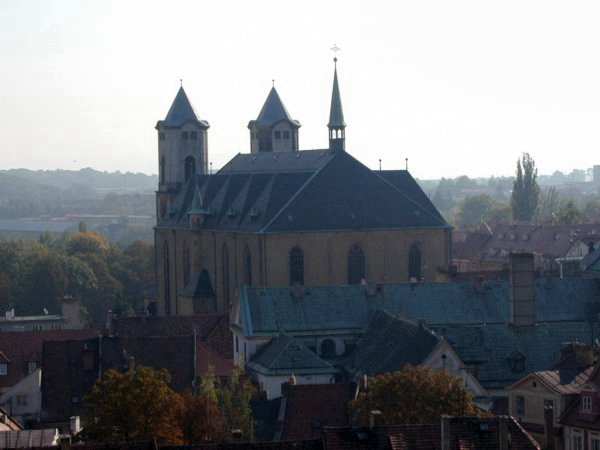 kostel sv. Mikule - pohled z ern ve hradu