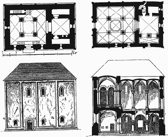 kaple podle B. Gruebera (1870)