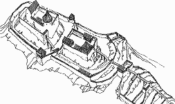 pedpokldan vzhled hradu v 15. stolet