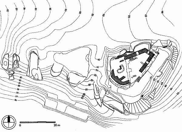 zaměření z roku 1989 (podle F. Gabriela, J. Panáčka)