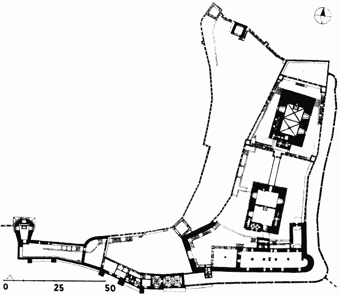 pdorys hradu po rekonstrukci (podle D. Menclov)